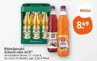 tegut Rhönsprudel schorle Angebot