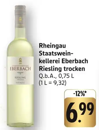 Edeka Eberbach rheingau staatsweinkellerei riesling trocken Angebot