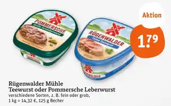 tegut Rügenwalder mühle teewurst Angebot