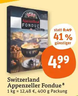 tegut Switzerland appenzeller fondue Angebot