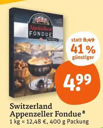 tegut Switzerland appenzeller fondue Angebot