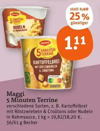 tegut Maggi kartoffelbrei mit röstzwiebeln & croutons Angebot