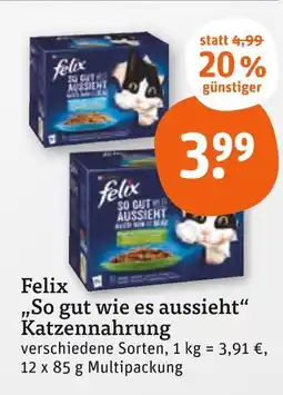 tegut Felix so gut wie es aussieht katzennahrung Angebot