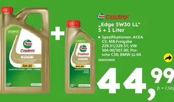 Globus Baumarkt Castrol edge 5w30 ll Angebot