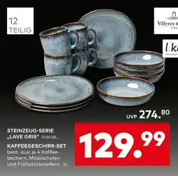 porta Villeroy & boch steinzeug-serie 'lave gris' kaffegeschirr-set Angebot