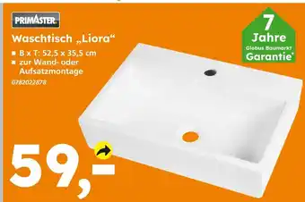Globus Baumarkt Primaster waschtisch liora Angebot