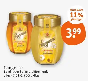 tegut Langnese landhonig goldcremig Angebot