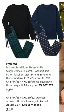 Tchibo Pyjama navy mit alloverprint Angebot