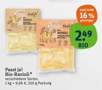 tegut Passt ja! bio-ravioli Angebot