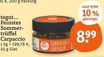 tegut Tegut... feinstes sommertrüffel carpaccio Angebot