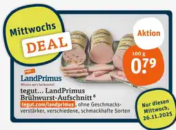 tegut Tegut... landprimus brühwurst-aufschnitt Angebot