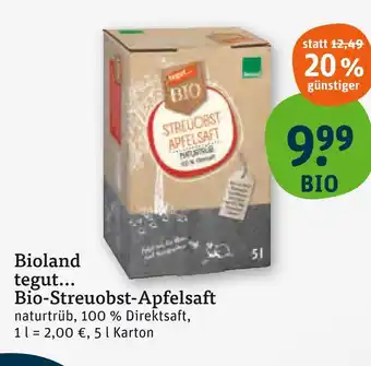 tegut Bioland tegut... bio-streuobst-apfelsaft Angebot