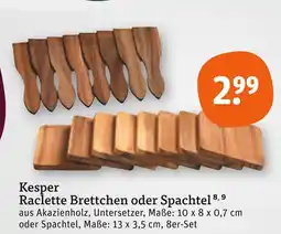 tegut Kesper raclette brettchen Angebot