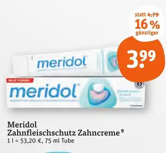 tegut Meridol zahnfleischschutz zahncreme Angebot