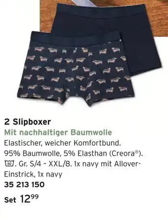 Tchibo 2 slipboxer Angebot