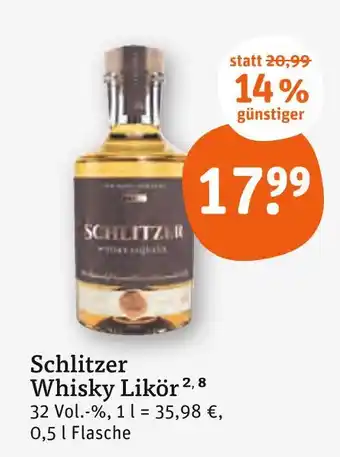 tegut Schlitzer whisky likör Angebot