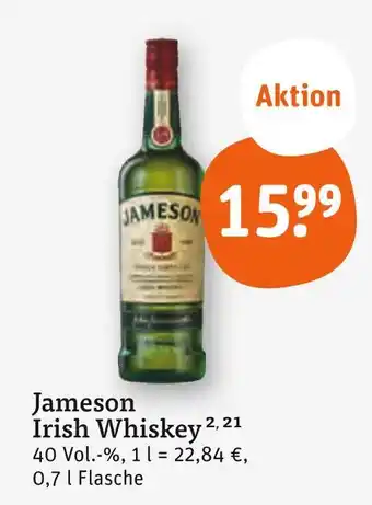 tegut Jameson irish whiskey Angebot