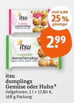 tegut Itsu dumplings gemüse Angebot