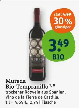 tegut Mureda bio-tempranillo Angebot