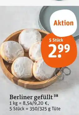 tegut Berliner gefüllt Angebot
