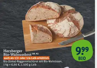 tegut Herzberger bio-walnussbrot Angebot