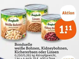 tegut Bonduelle weiße bohnen Angebot