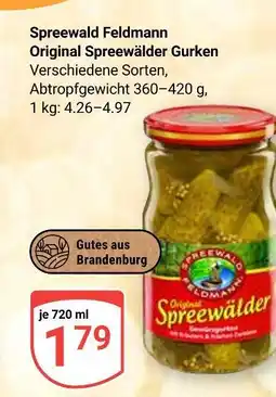 Globus Spreewald feldmann original spreewälder gurken Angebot