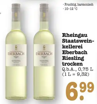 E-Center Rheingau staatsweinkellerei eberbach riesling trocken Angebot
