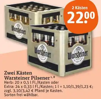 tegut Warsteiner pilsener Angebot