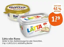 tegut Lätta oder rama Angebot