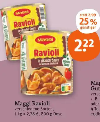 tegut Maggi ravioli Angebot