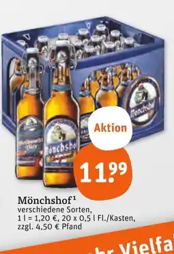 tegut Mönchshof bier Angebot