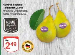 Globus Globus regional tafelbirnen xenia Angebot