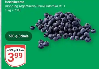 Globus Heidelbeeren Angebot