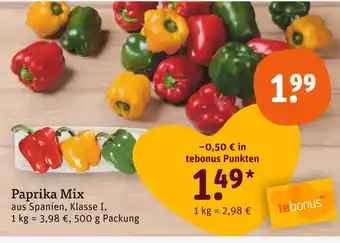 tegut Paprika mix Angebot