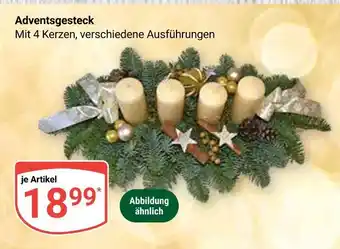 Globus Adventsgesteck Angebot