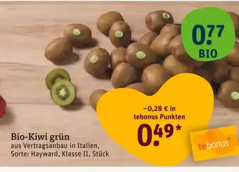 tegut Bio-kiwi grün Angebot