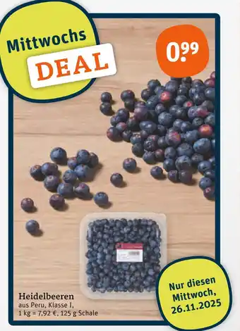 tegut Heidelbeeren Angebot