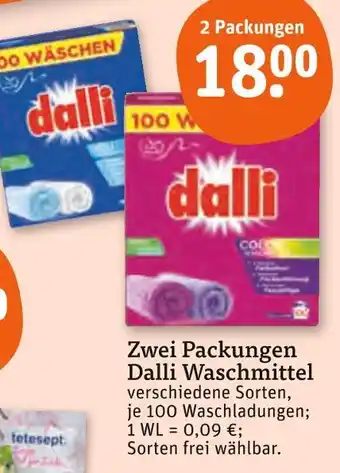 tegut Dalli waschmittel Angebot