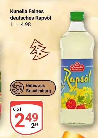 Globus Kunella feines deutsches rapsöl Angebot