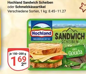 Globus Hochland sandwich scheiben Angebot