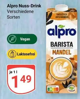 Globus Alpro nuss-drink barista mandel Angebot