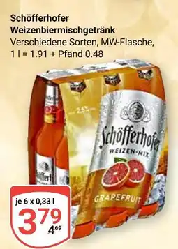 Globus Schöfferhofer weizenbiermischgetränk Angebot
