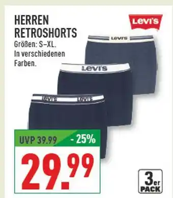 Marktkauf Levi's herren retroshorts Angebot