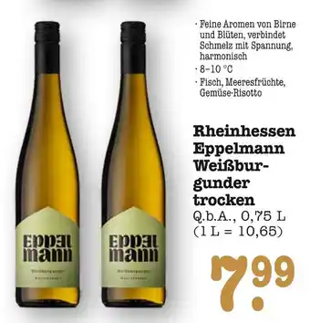 E-Center Eppelmann rheinhessen weißburgunder trocken Angebot