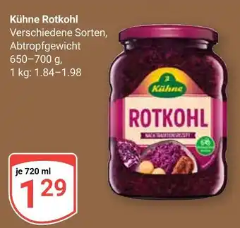 Globus Kühne rotkohl Angebot