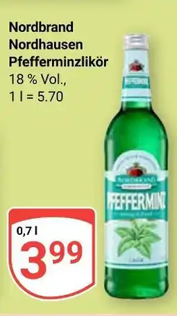 Globus Nordbrand nordhausen pfefferminzlikör Angebot