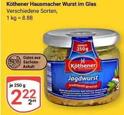 Globus Köthener hausmacher wurst im glas Angebot