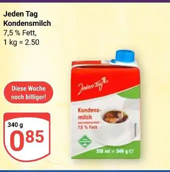 Globus Jeden tag kondensmilch Angebot