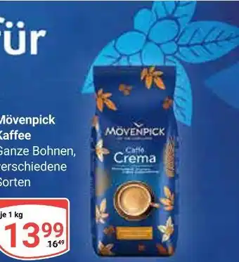 Globus Mövenpick kaffee caffè crema Angebot